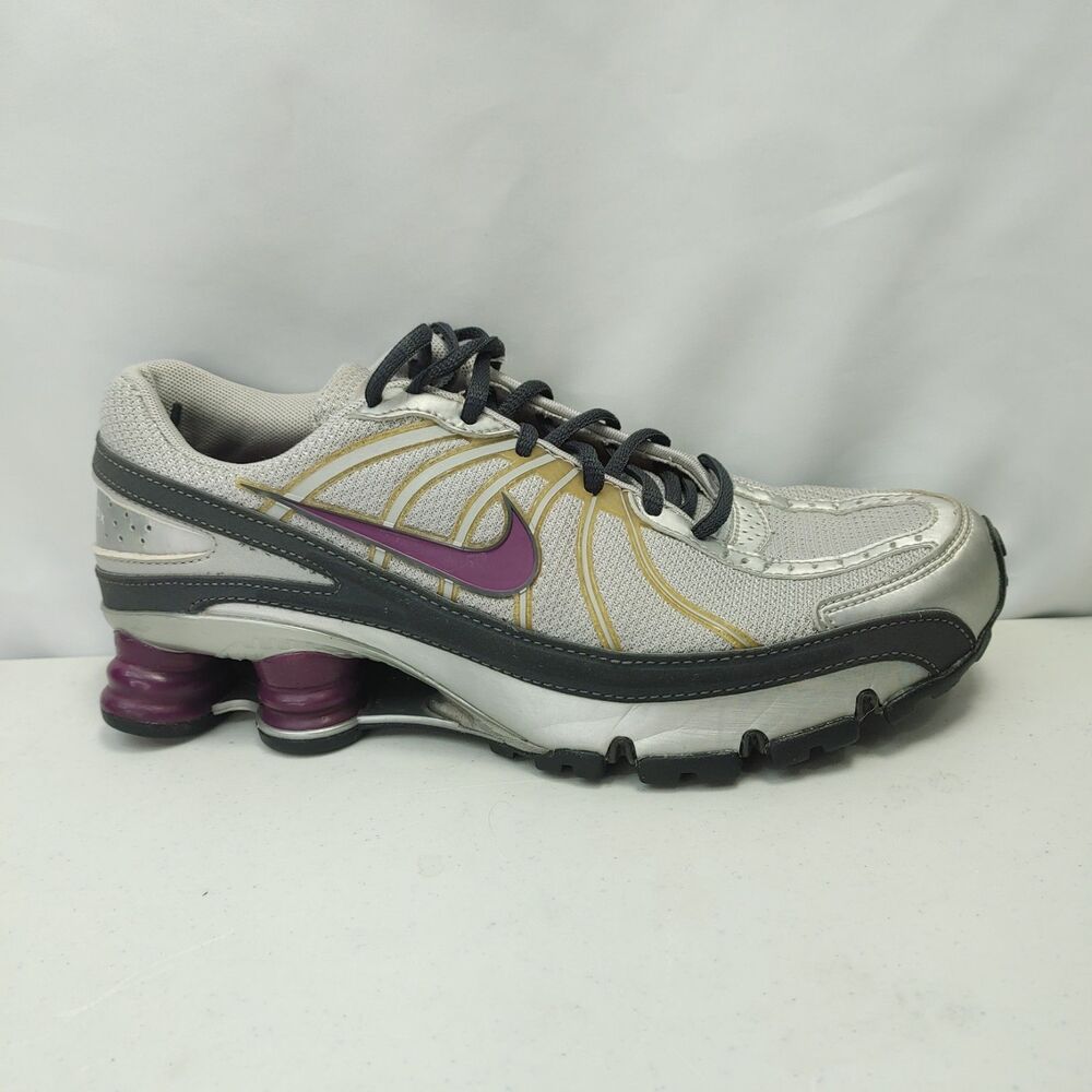 Nike Shox Turbo VII Women's Size 7.5 Athletic Sneakers Silver Purple 324749-051 - Picture 8 of 10